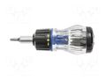 Kit: screwdriver; Kit: screwdriver bits,screwdriving grip; 9pcs. HÖGERT TECHNIK HT1S214