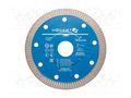 Cutting diamond wheel; Ø: 125mm; Øhole: 22.2mm; Disc thick: 1.2mm HÖGERT TECHNIK HT6D722