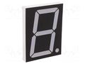Display: LED; 7-segment; 75.6mm; 3"; No.char: 1; red; 26mcd; anode OPTOSUPPLY OSL13007-IR