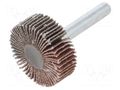 Grinding pin; Granularity: 80; Mounting: rod 6mm; flap,with lever PG PROFESSIONAL PG-RG.037