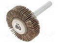 Grinding pin; Granularity: 80; Mounting: rod 6mm; flap,with lever PG PROFESSIONAL PG-RG.046