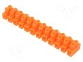 Connector: terminal block; 230V; screw terminal; orange; 4mm2 PLASTROL W-97751