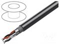 Wire; 2x2x28AWG; RS232,RS422; stranded; Cu; PVC; chrome; 30m; 30V BELDEN 9804.060100