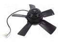 Fan: AC; axial; 230VAC; Ø300x93.5mm; ball; 2650rpm; IP44; black EBM-PAPST A2E300-AA01-01