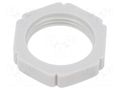 Nut; PG13,5; polyamide; light grey; -20÷90°C BM GROUP BM3699