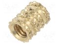Threaded insert; brass; M4; BN 37868; L: 7.12mm; for plastic TAPPEX KVT-117M4