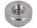 Screwed spacer sleeve; 1.65mm; cylindrical; stainless steel KEYSTONE KEYS4860