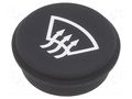 Button; round; Ø21mm; black; 09 EAO 09-0S12.0635A