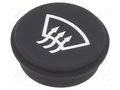 Button; round; Ø21mm; black; 09 EAO 09-0S12.0635A