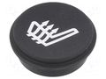 Button; round; Ø21mm; black; 09 EAO 09-0S12.0649A