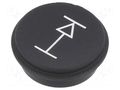 Button; round; Ø21mm; black; 09 EAO 09-0S12.2037