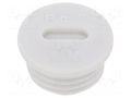 Stopper; PG7; IP56; polyamide; light grey; Thread: PG; 6mm; -25÷60°C BM GROUP BM4596