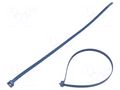 Cable tie; with metal; L: 380mm; W: 7.6mm; blue; polyamide; 540N BM GROUP BMBX3876