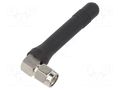 Antenna; Bluetooth,ISM,WiFi,ZigBee; 4dBi; angular,twist-on; 53mm 2J Antennas 0102C366NRPSMA