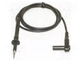 Test lead; 20A; probe tip,angular banana plug 4mm; Urated: 1kV MUELLER ELECTRIC BU-4062-N-39-0