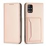 Magnet Card Case Case for Samsung Galaxy A12 5G Pouch Wallet Card Holder Pink, Hurtel 5907769342493 5907769342493