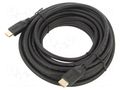 Cable; HDMI plug,both sides; PVC; 10m; black; HDMI 2.0; black VCOM CG517-10.0