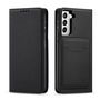 Magnet Card Case for Samsung Galaxy S22 + (S22 Plus) Pouch Wallet Card Holder Black, Hurtel 5907769342721 5907769342721