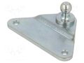 Mounting element for gas spring; zinc plated steel; 10mm PNEUMAT 92298