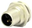 SENSOR CONN, PLUG, M12, 2P+PE, PANEL T4140L12031-000