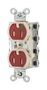 PWR CON, NEMA 5-15R, HOSPITAL GRADE, RED SNAP8200RLTR