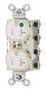 PWR CON, NEMA 5-20R, HOSPITAL GRADE, WHT SNAP8300WLTR