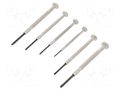 Kit: screwdrivers; precision; Phillips,slot; 6pcs. BETA BE1229LPH/A6