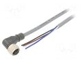 Cable: for sensors/automation; PIN: 4; angled; 5m; M12; 250VAC; 4A CARLO GAVAZZI CONE14NF-A5P