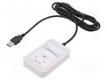 RFID reader; 4.3÷5.5V; USB; antenna; Range: 100mm; 88x56x18mm; ABS ELATEC T4BT-FB2WEL6-P