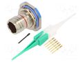 Connector: military; socket; male; PIN: 6; straight; crimped; 5A AMPHENOL AIR D38999/24FA35PN