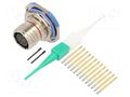 Connector: military; socket; female; PIN: 13; straight; crimped AMPHENOL AIR D38999/24FB35SN