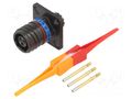Connector: military; socket; female; PIN: 3; straight; crimped; 7.5A AMPHENOL AIR D38999/20ZA98SN