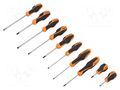 Kit: screwdrivers; Phillips,slot; BETAGRIP; 10pcs. BETA BE1263/D10