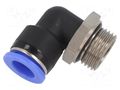 Push-in fitting; angled 90°,twistable; -0.95÷15bar; Thread: 1/2" PNEUMAT 125N.012-12