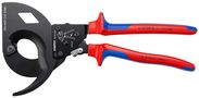 KNIPEX 95 32 320 Cable Cutter (ratchet principle, 3-stage) with multi-component handles black lacquered 320 mm 95 32 320 4003773075172