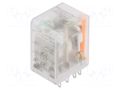 Relay: electromagnetic; DPDT; 24VDC; Icontacts max: 10A; socket WEIDMÜLLER DRM270024LD