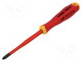 Screwdriver; insulated,slim; Pozidriv®; PZ2; ERGONIC® FELO FL41529390