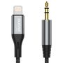 Dudao audio cable Lightning - mini jack 3.5mm 1m gray (L11PRO), Dudao 6970379618622 6970379618622