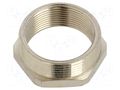 Thread adapter; Int.thread: M32; Ext.thread: PG29; brass HELLERMANNTYTON CNV-PG29-M32