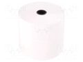 Office supplies: thermal roll; white; W: 80mm; L: 80m; Ø: 79mm; 10rl. QOLTEC QOLTEC-51892