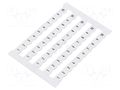 Marker; 6,2mm wide terminals; white; W: 6mm; H: 5mm; Marking: 1-10 WEIDMÜLLER DEK6-FWZ1-10