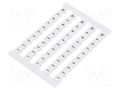 Marker; 6,2mm wide terminals; white; W: 6mm; H: 5mm; Marking: 1-10 WEIDMÜLLER DEK6-FWZ1-10
