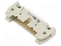 Connector: IDC; socket; male; PIN: 20; straight; THT; 2.54mm; 2x10 HARTING 09185206024