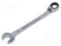 Wrench; combination spanner,with ratchet; 15mm; MicroSpeeder PROXXON PR23137