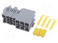 Case; push-in; ways: 9; polyamide 66; grey; Kit: holder MTA 0101600