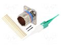 Connector: military; socket; male; PIN: 22; straight; crimped; 5A AMPHENOL AIR D38999/20FC35PN