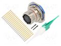Connector: military; socket; female; PIN: 22; straight; crimped AMPHENOL AIR D38999/24FC35SN