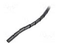 Spiral wrapping; ØBundle : 6÷60mm; polyetylene; black; L: 10m ABB SRPE-8-0