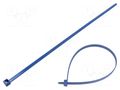 Cable tie; with metal; L: 380mm; W: 7.6mm; blue; polyamide 66MP HELLERMANNTYTON MCT120R-PA66MP-BU