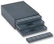 CABINET, 3DRAWER, BLACK, ESD 108 CONT A1-4 ESD 36